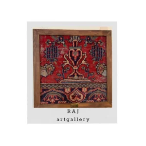 تابلو فرش دستباف قدمت ۱۲۰ ساله دوران قاجار