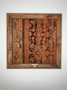 تابلو فرش ترکمن قدمت 80 ساله (ابعاد 40×40)