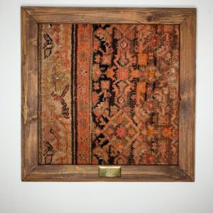 تابلو فرش ترکمن قدمت 80 ساله (ابعاد 40×40)