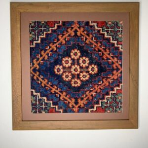 تابلو فرش آذربایجان هریس قدمت 80 ساله (ابعاد 50×50)
