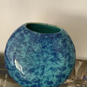 گلدان سفالی گرد رو میزی